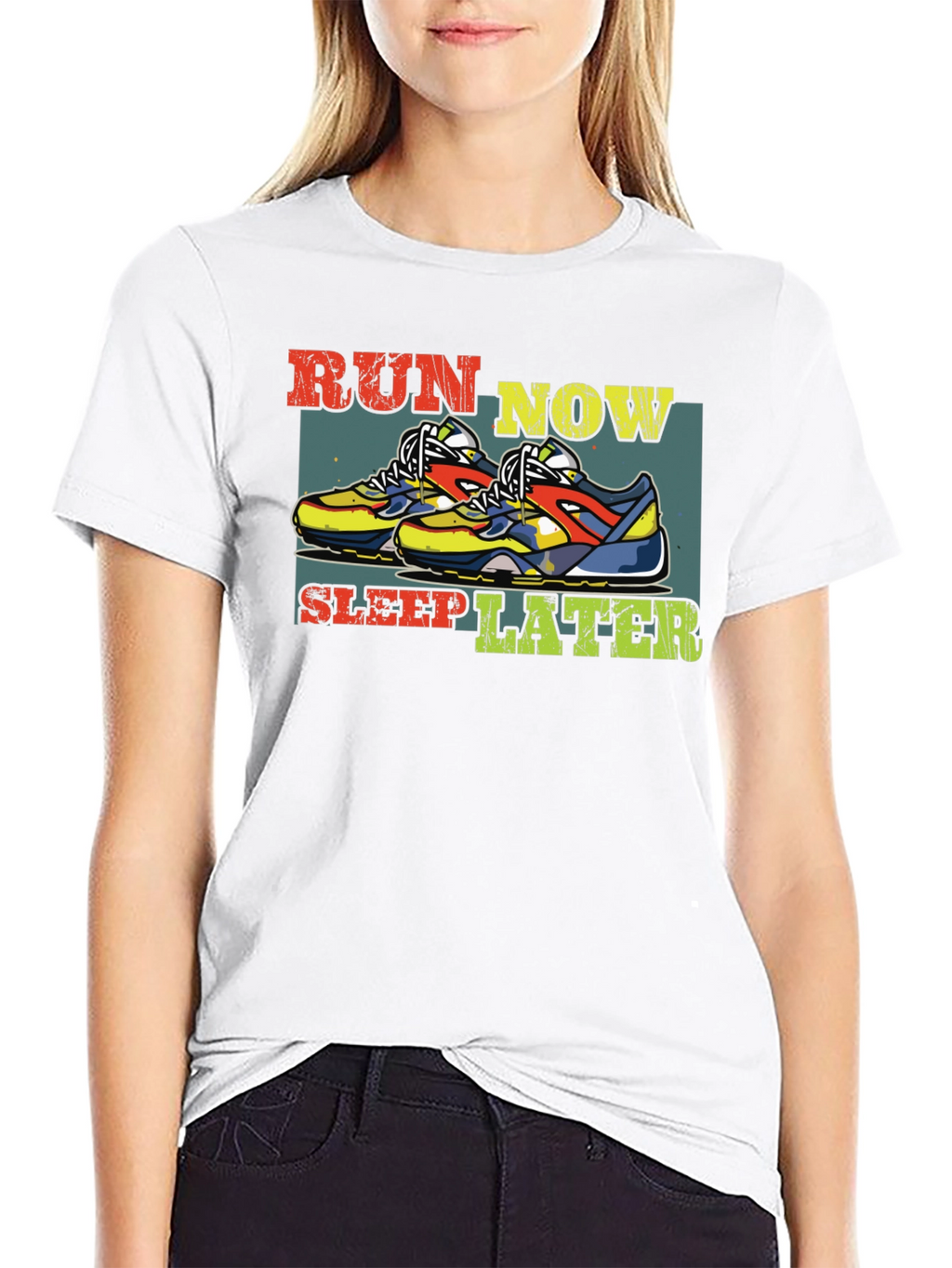 Run Now Sleep Later Graphic Tee