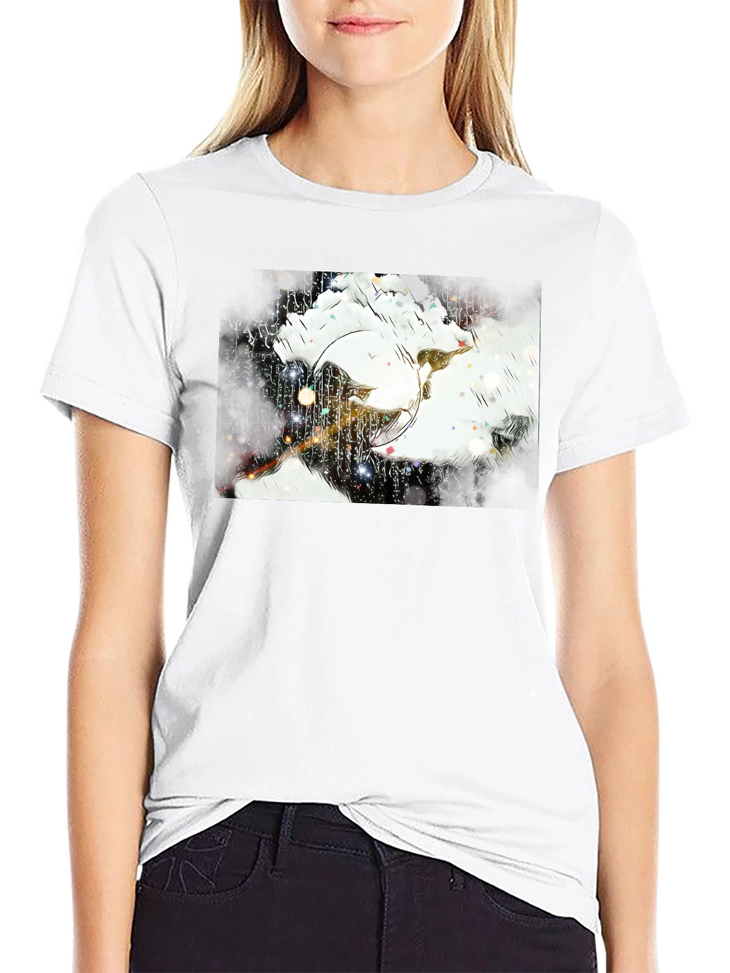 Abstract Art Black T-Shirt