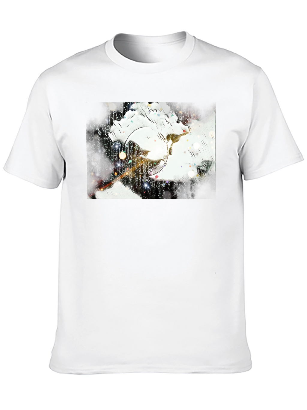 Abstract Art Black T-Shirt