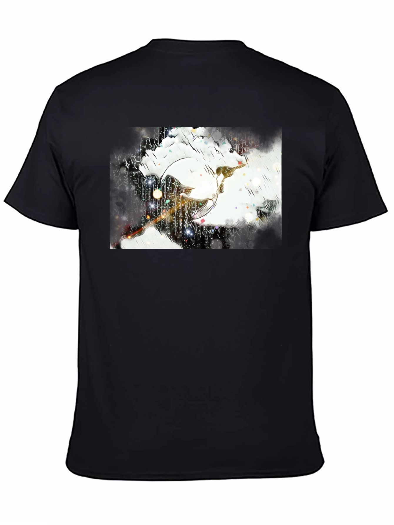 Abstract Art Black T-Shirt