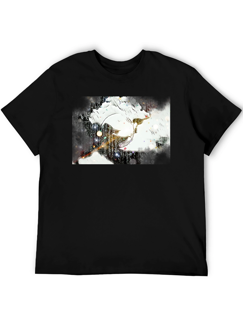 Abstract Art Black T-Shirt