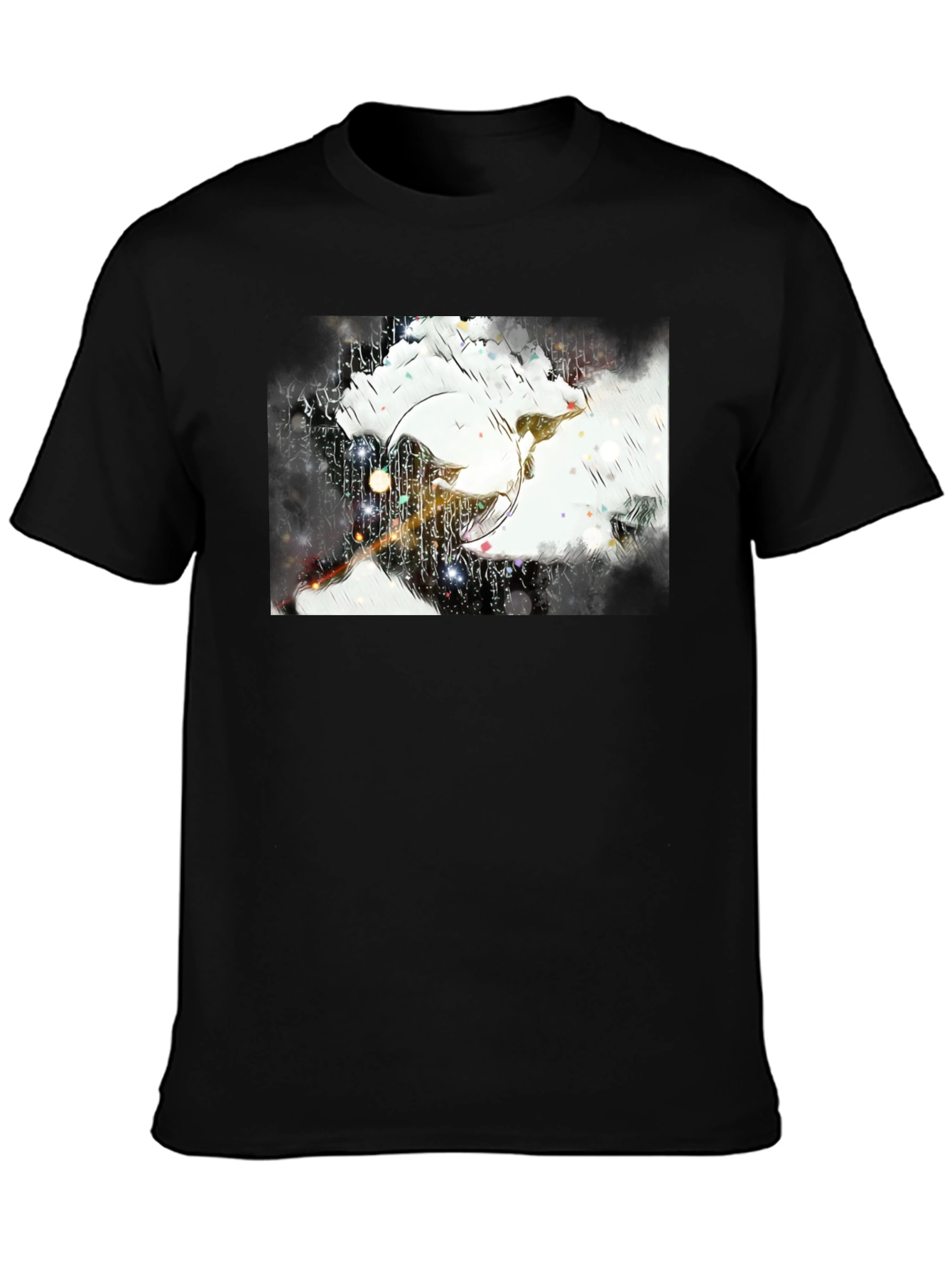 Abstract Art Black T-Shirt