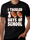 I Tackled 100 Days of School Football T-Shirt