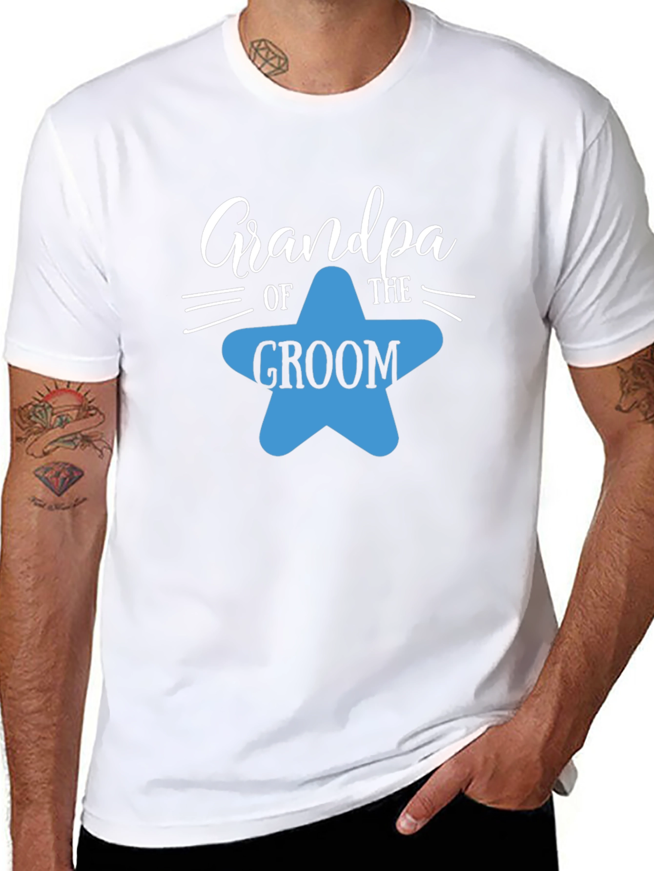 Grandpa of the Groom T-Shirt - Wedding Celebration Tee