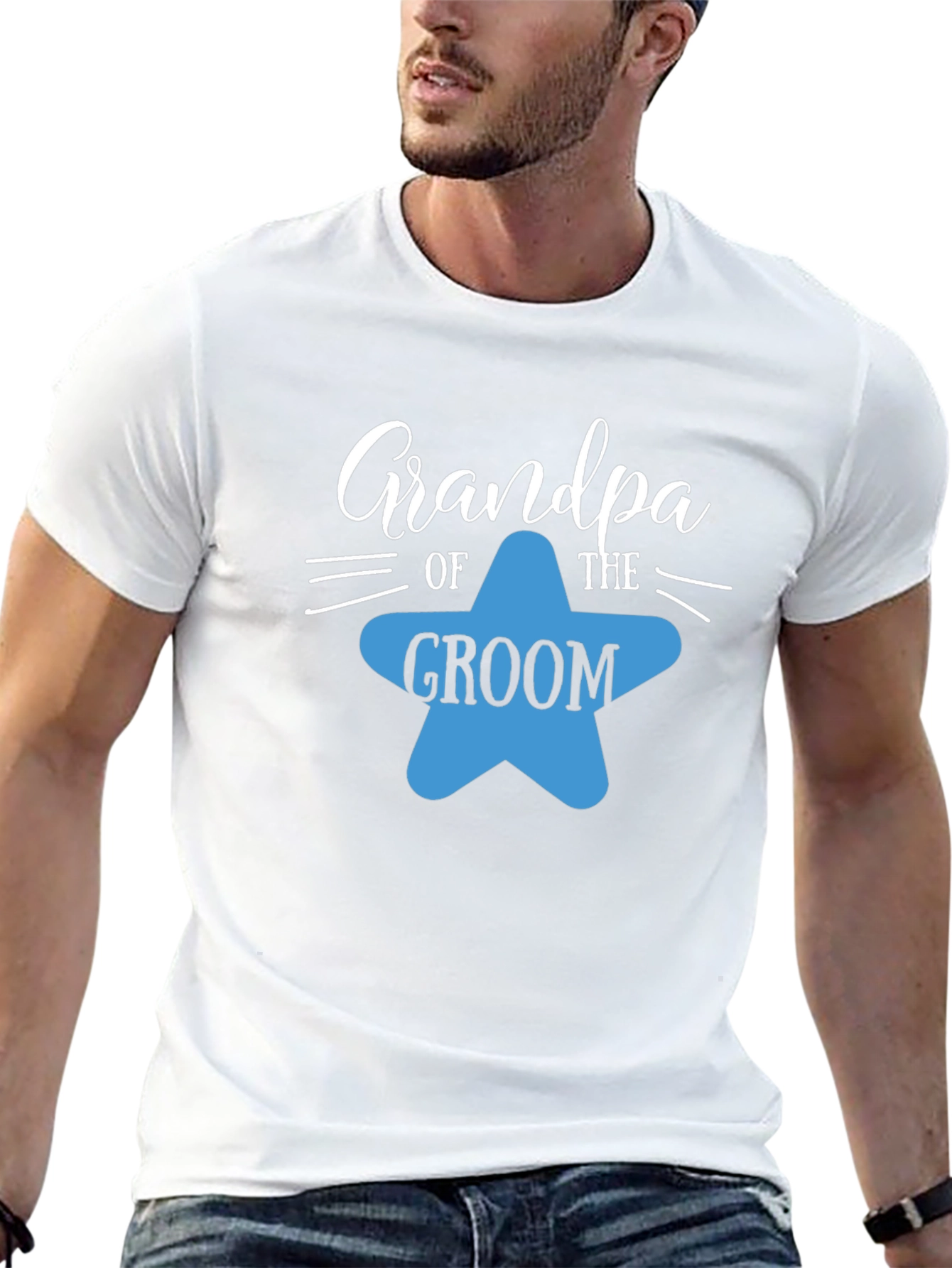 Grandpa of the Groom T-Shirt - Wedding Celebration Tee