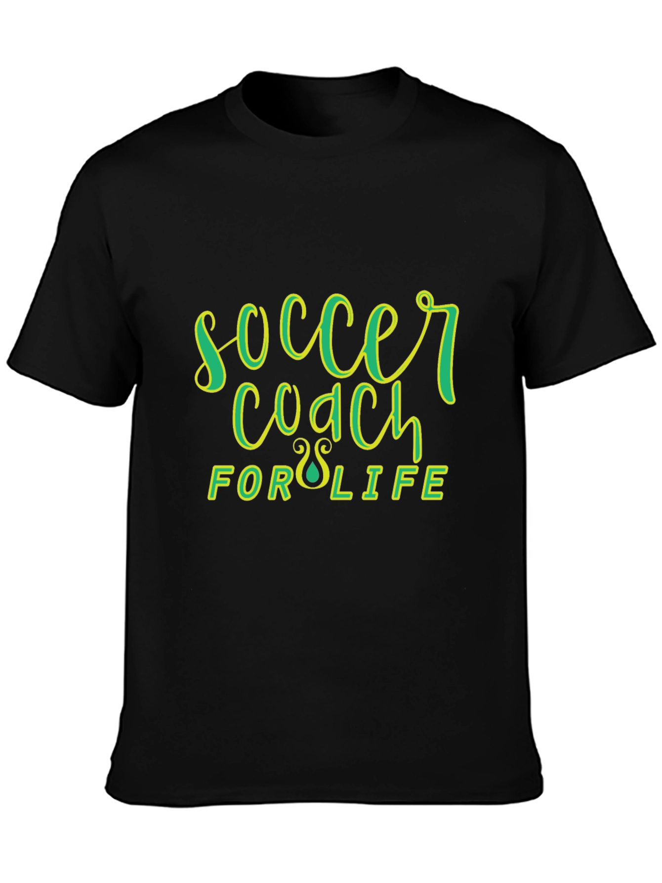 Soccer Coach for Life Black T-Shirt