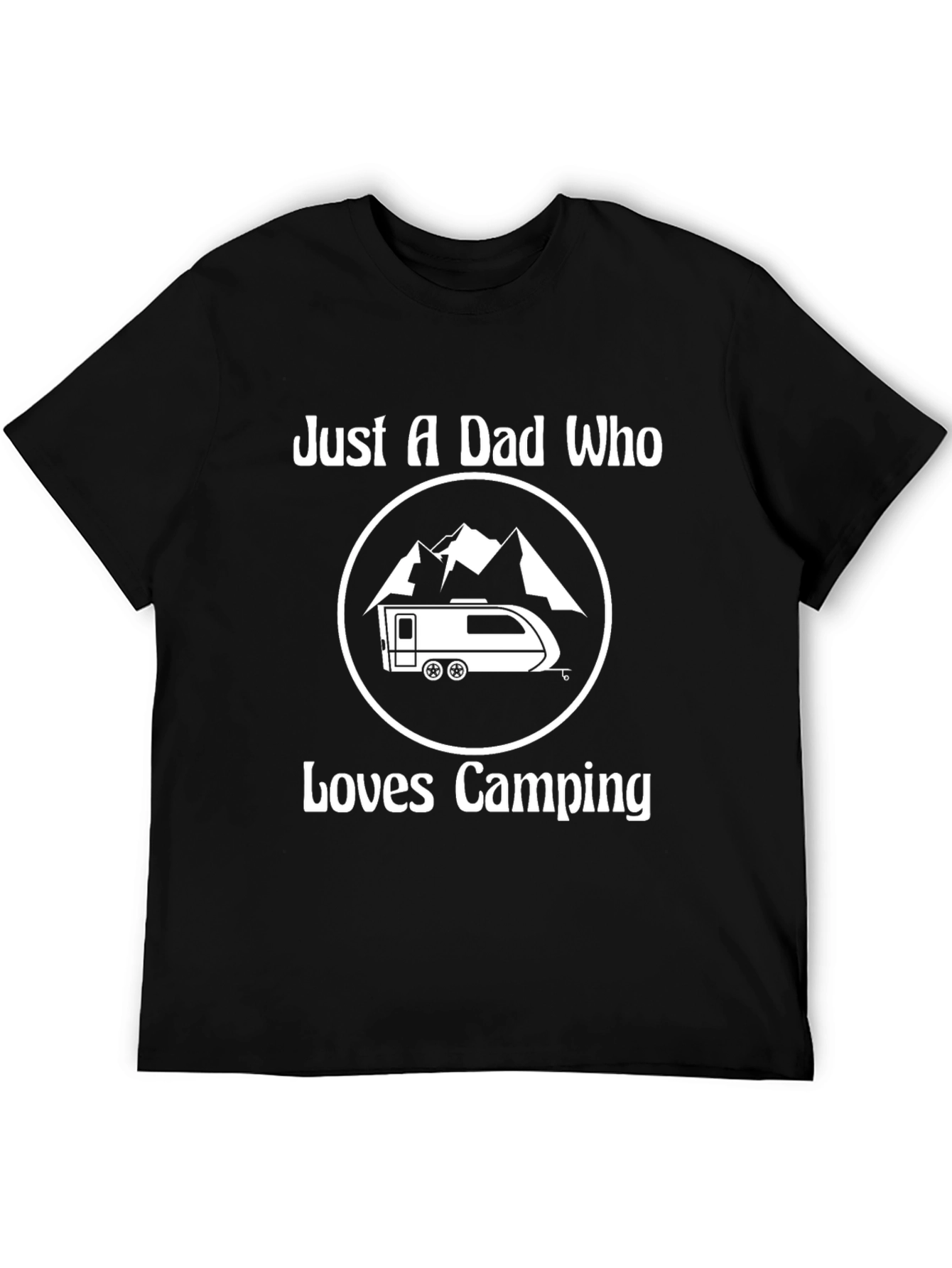 Dad Who Loves Camping T-Shirt - Outdoor Adventure Apparel