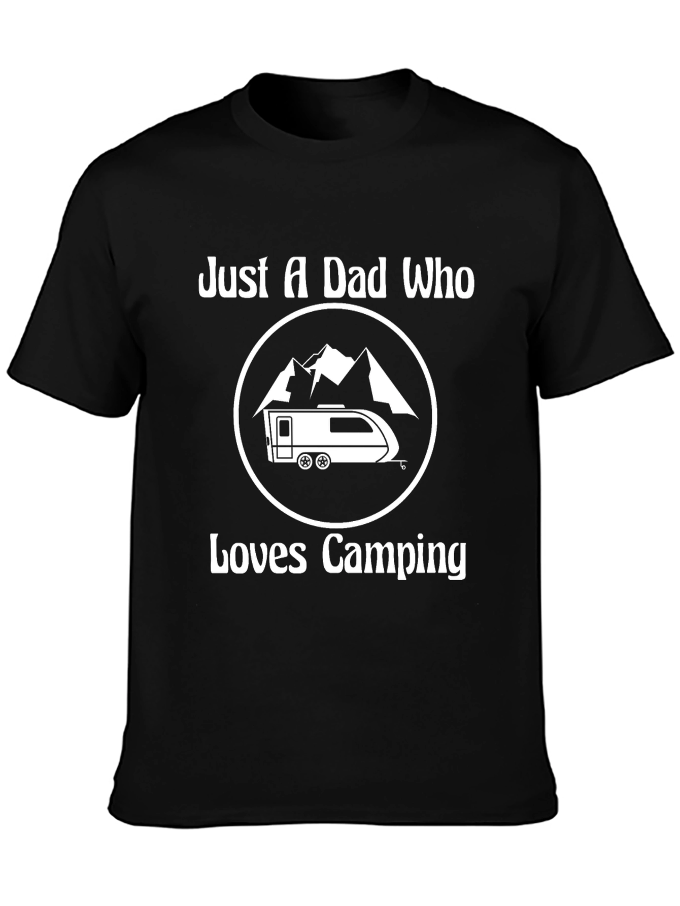 Dad Who Loves Camping T-Shirt - Outdoor Adventure Apparel