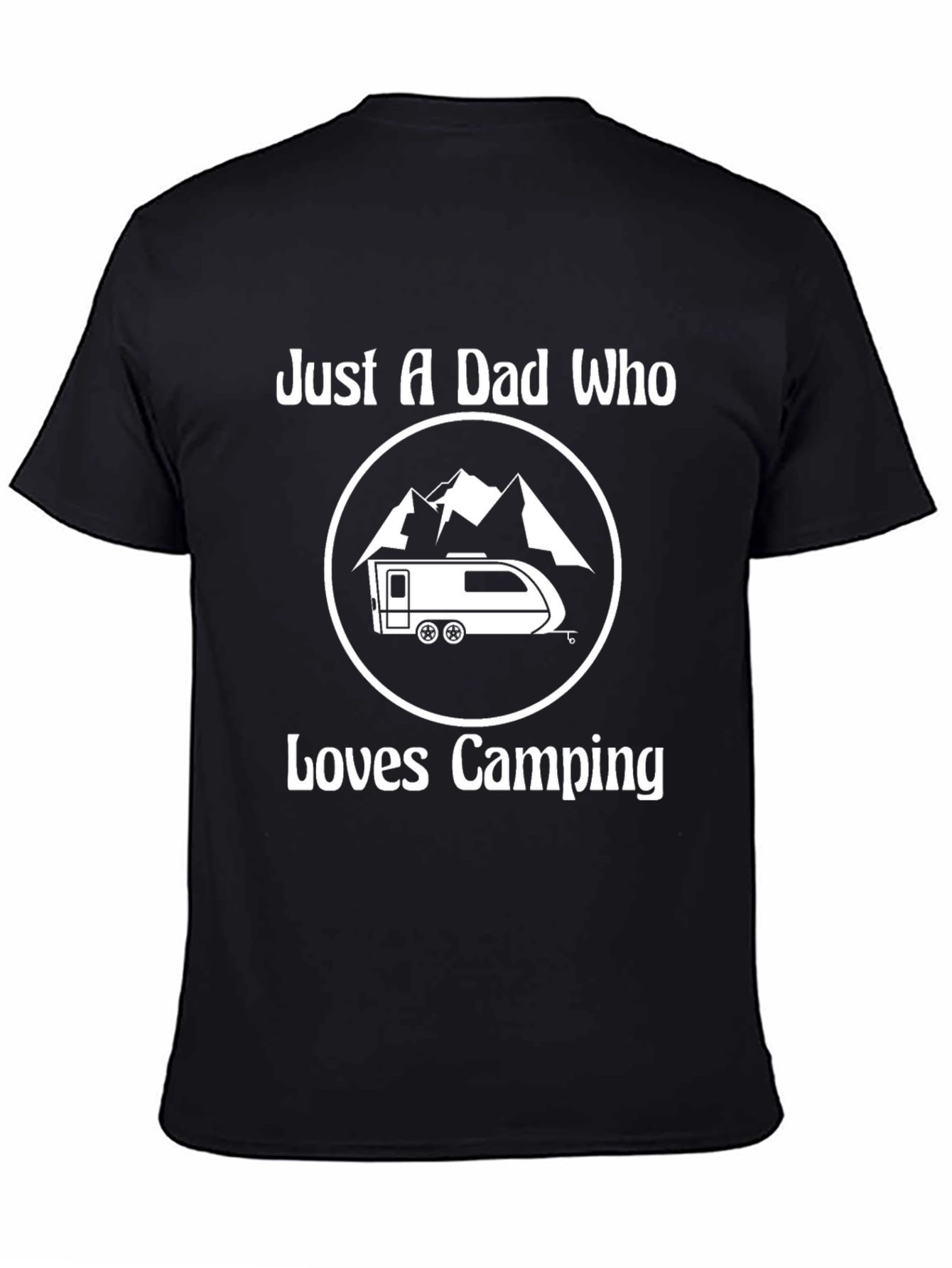 Dad Who Loves Camping T-Shirt - Outdoor Adventure Apparel