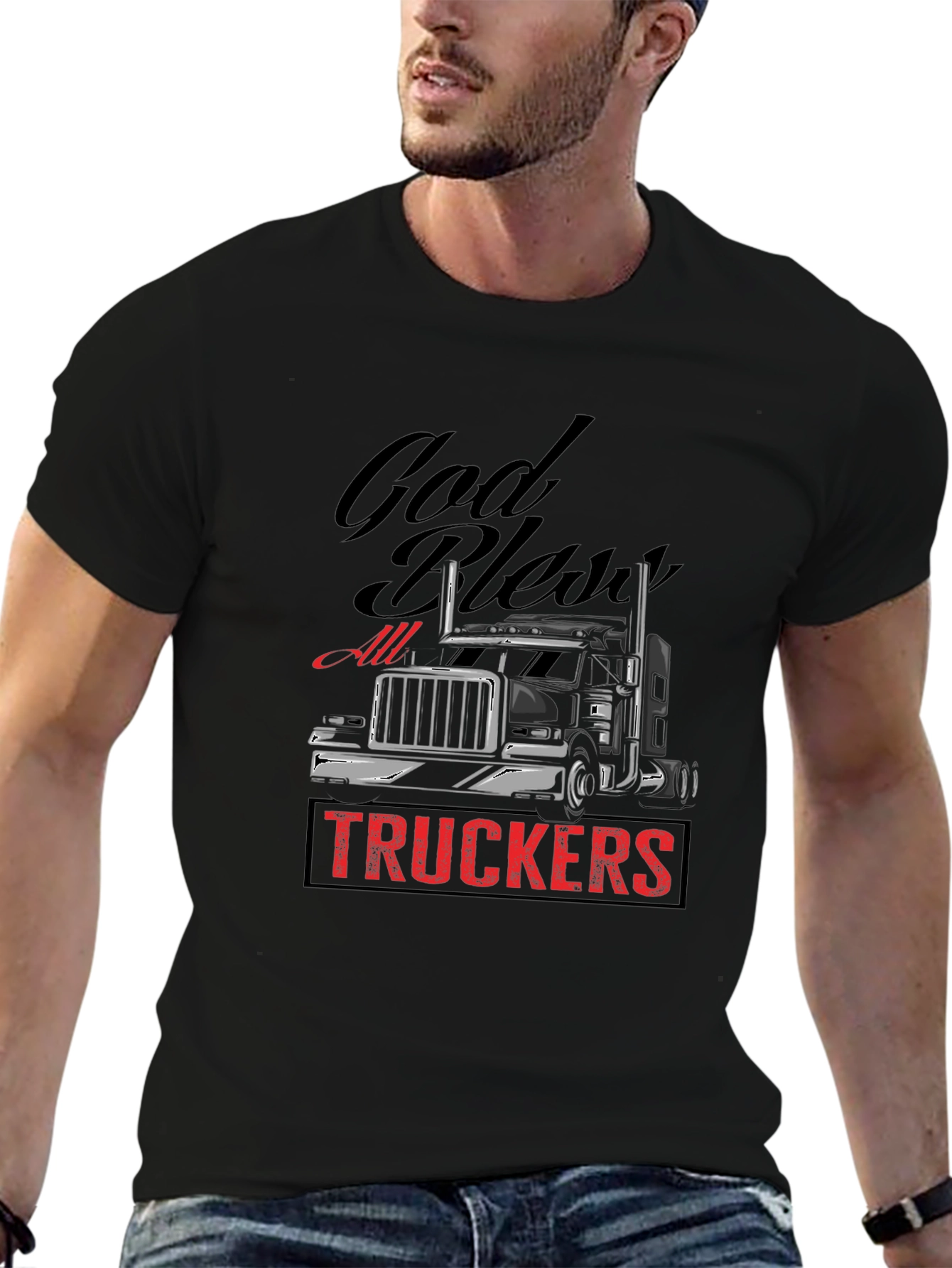 God Bless All Truckers T-Shirt