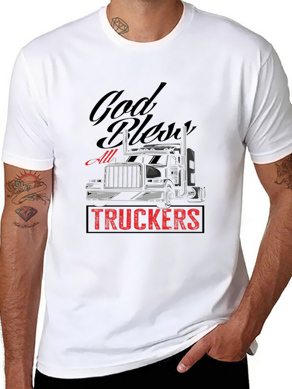 God Bless All Truckers T-Shirt