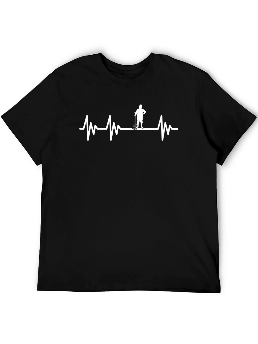 Gardener Heartbeat T-Shirt - Black