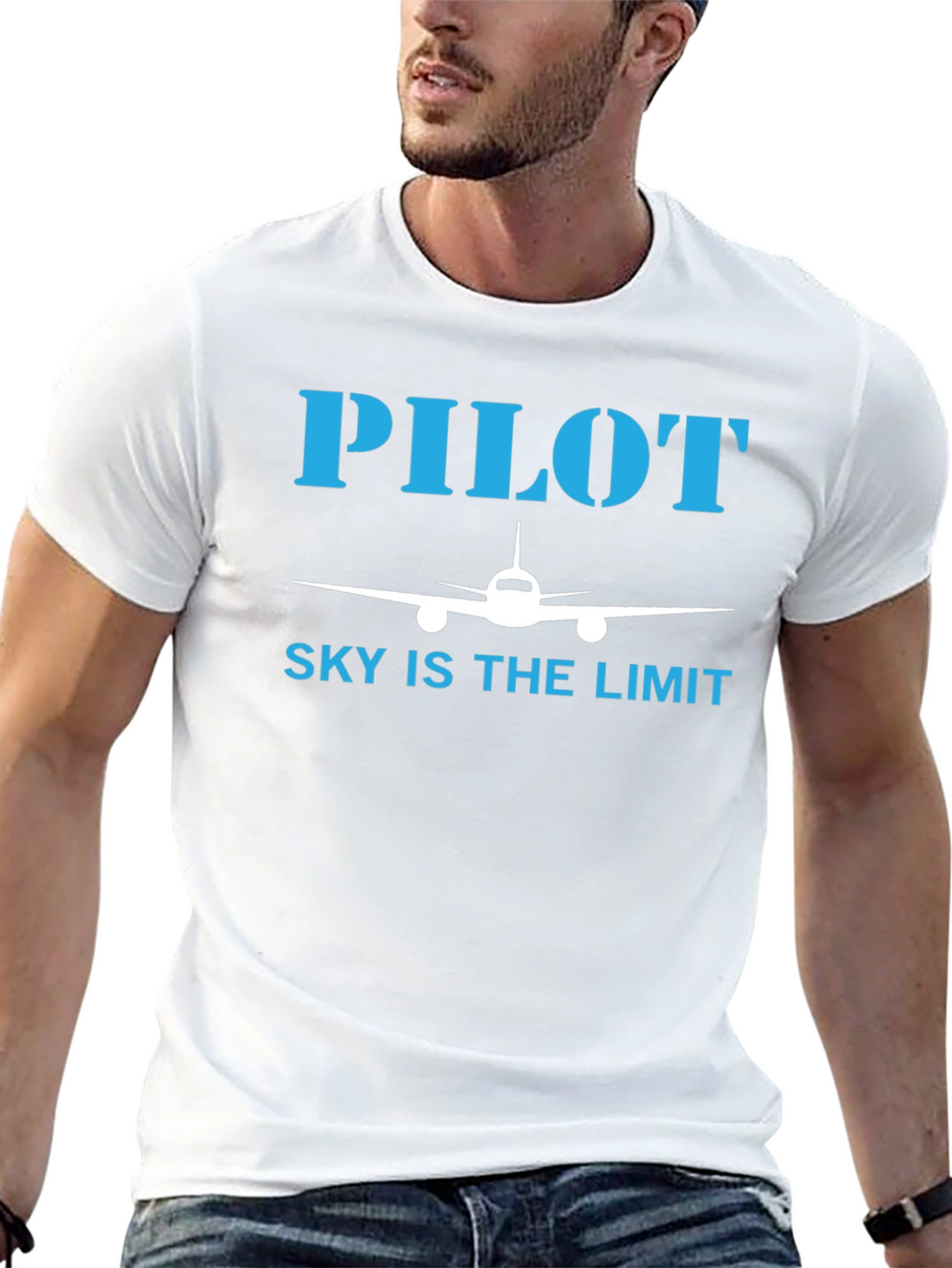 Pilot Sky is the Limit T-Shirt - Airplane Design