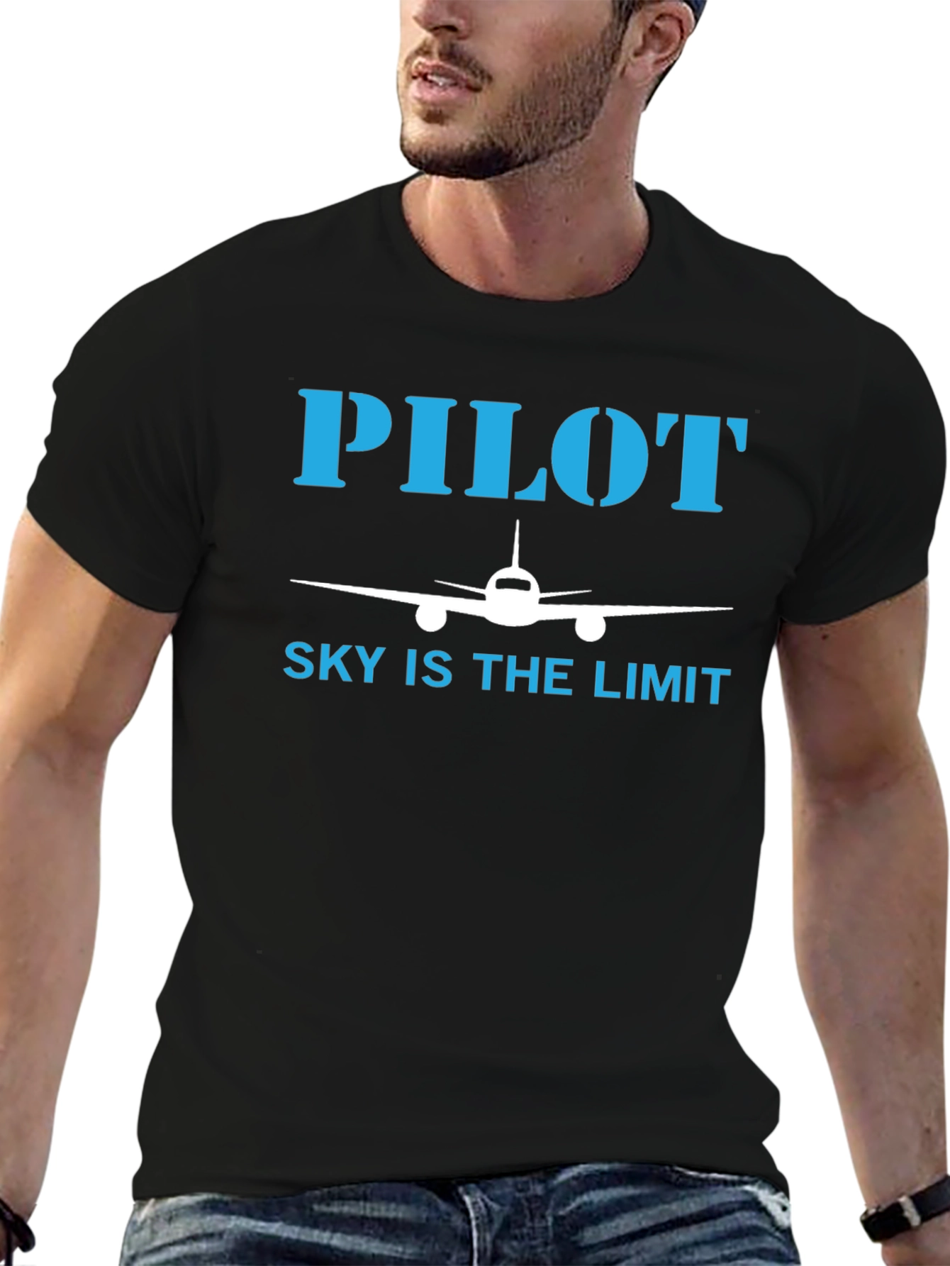 Pilot Sky is the Limit T-Shirt - Airplane Design