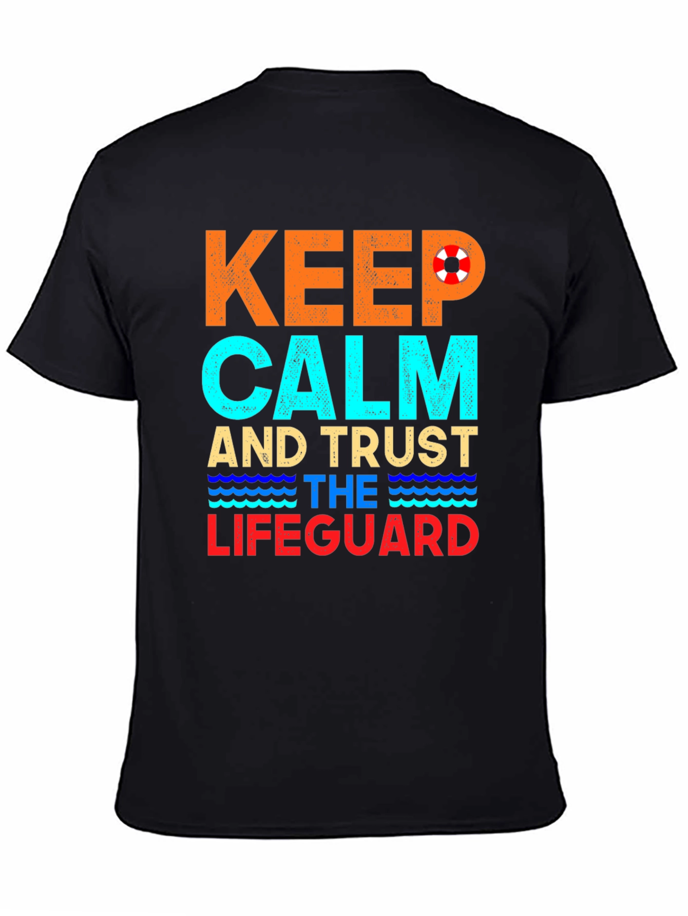 Keep Calm Lifeguard T-Shirt Summer Beach Tee