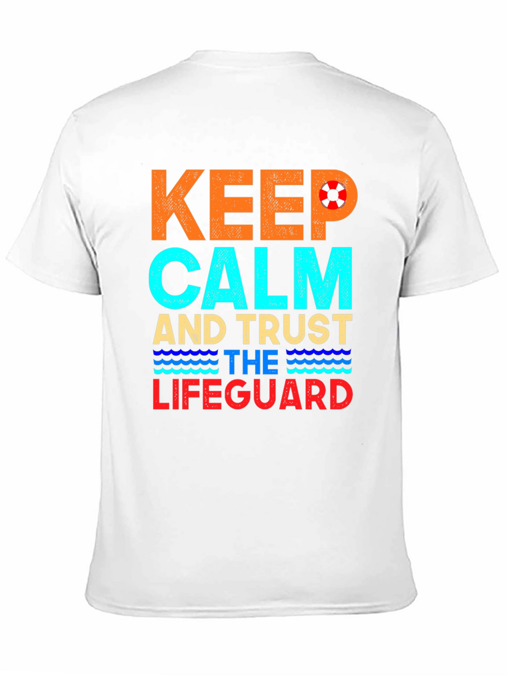 Keep Calm Lifeguard T-Shirt Summer Beach Tee