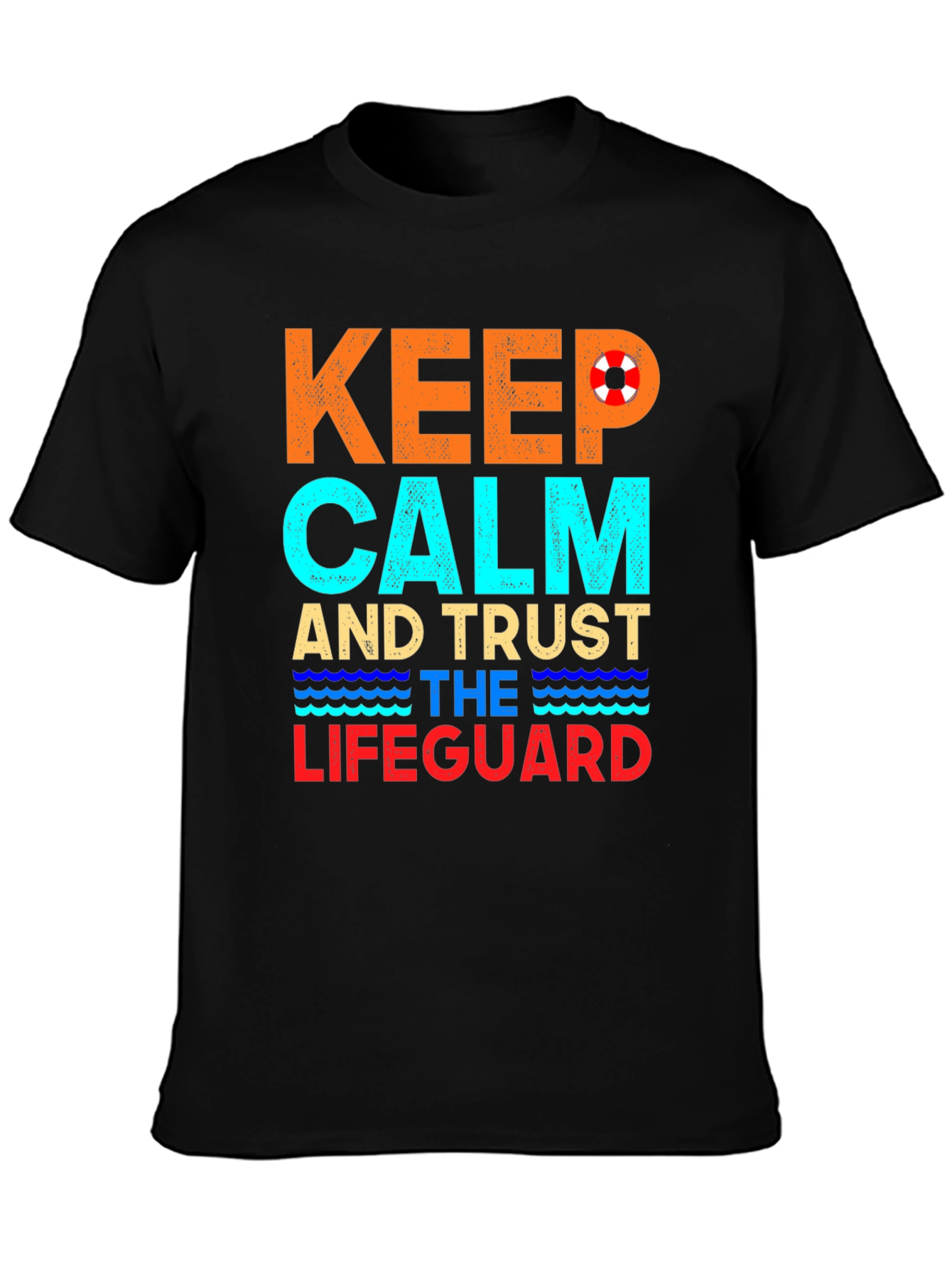 Keep Calm Lifeguard T-Shirt Summer Beach Tee
