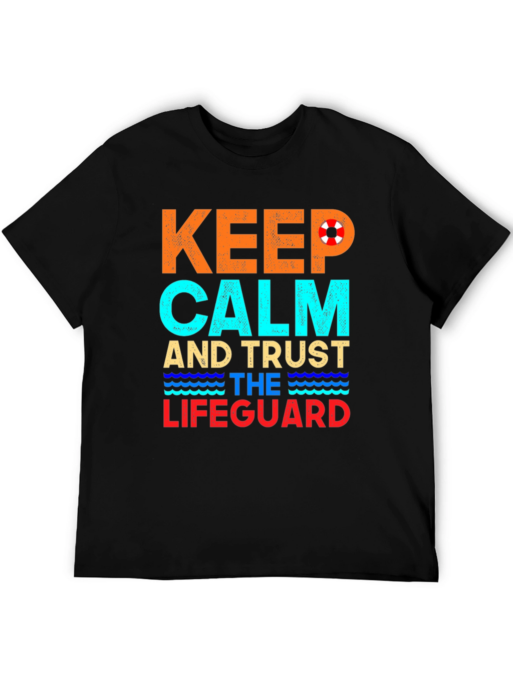 Keep Calm Lifeguard T-Shirt Summer Beach Tee