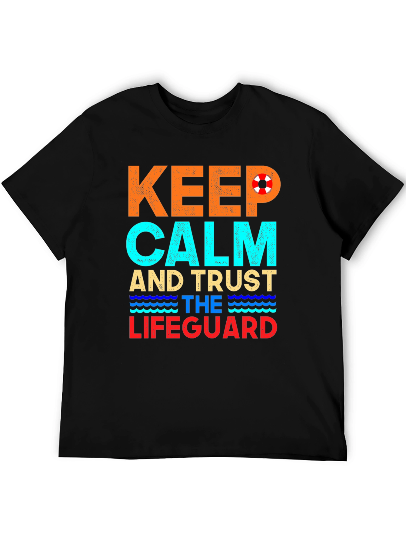 Keep Calm Lifeguard T-Shirt Summer Beach Tee