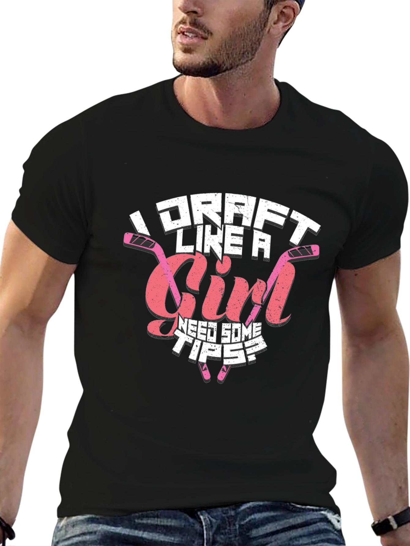 I Draft Like A Girl Hockey T-Shirt