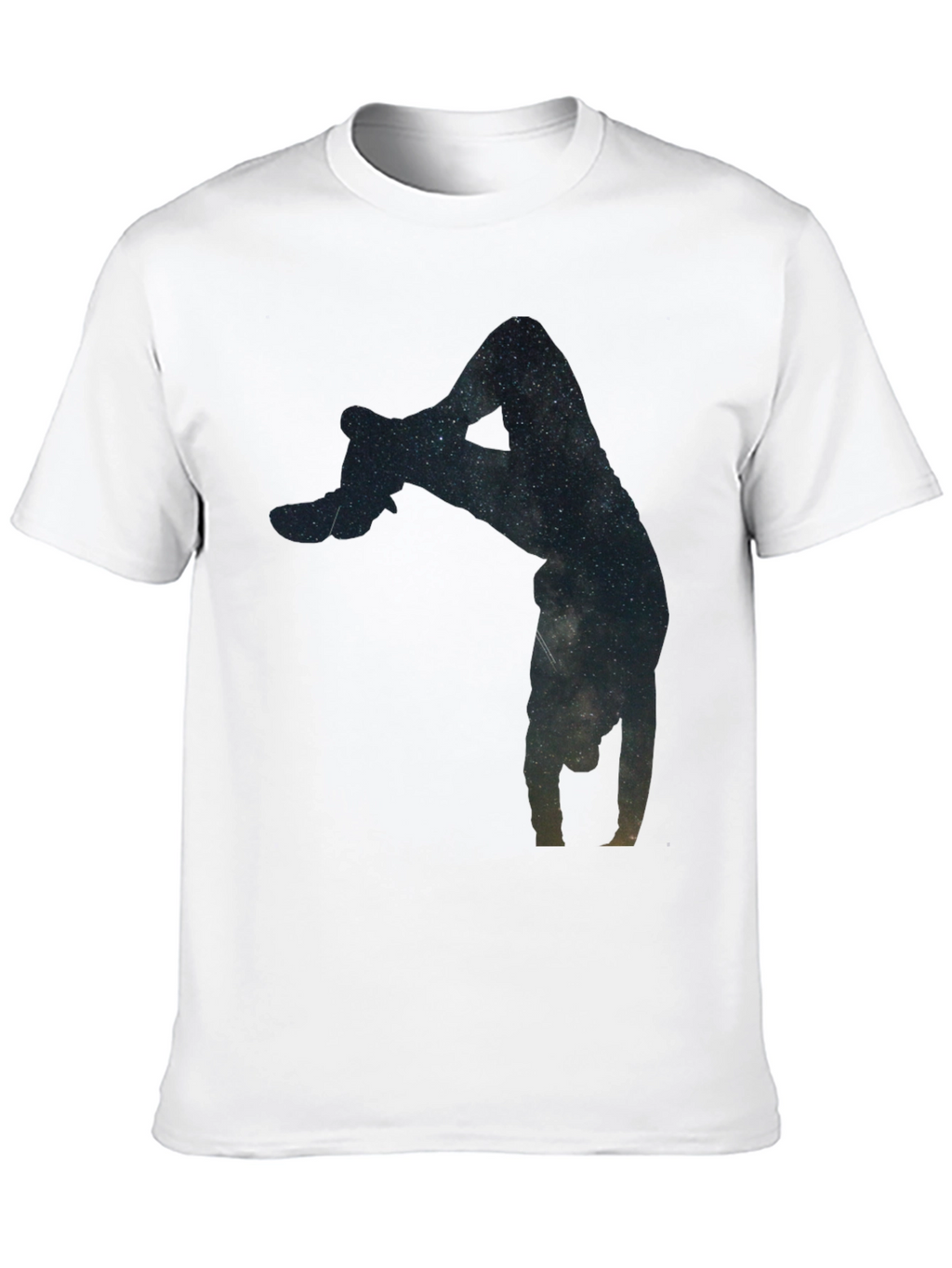 Galaxy Handstand Black T-Shirt