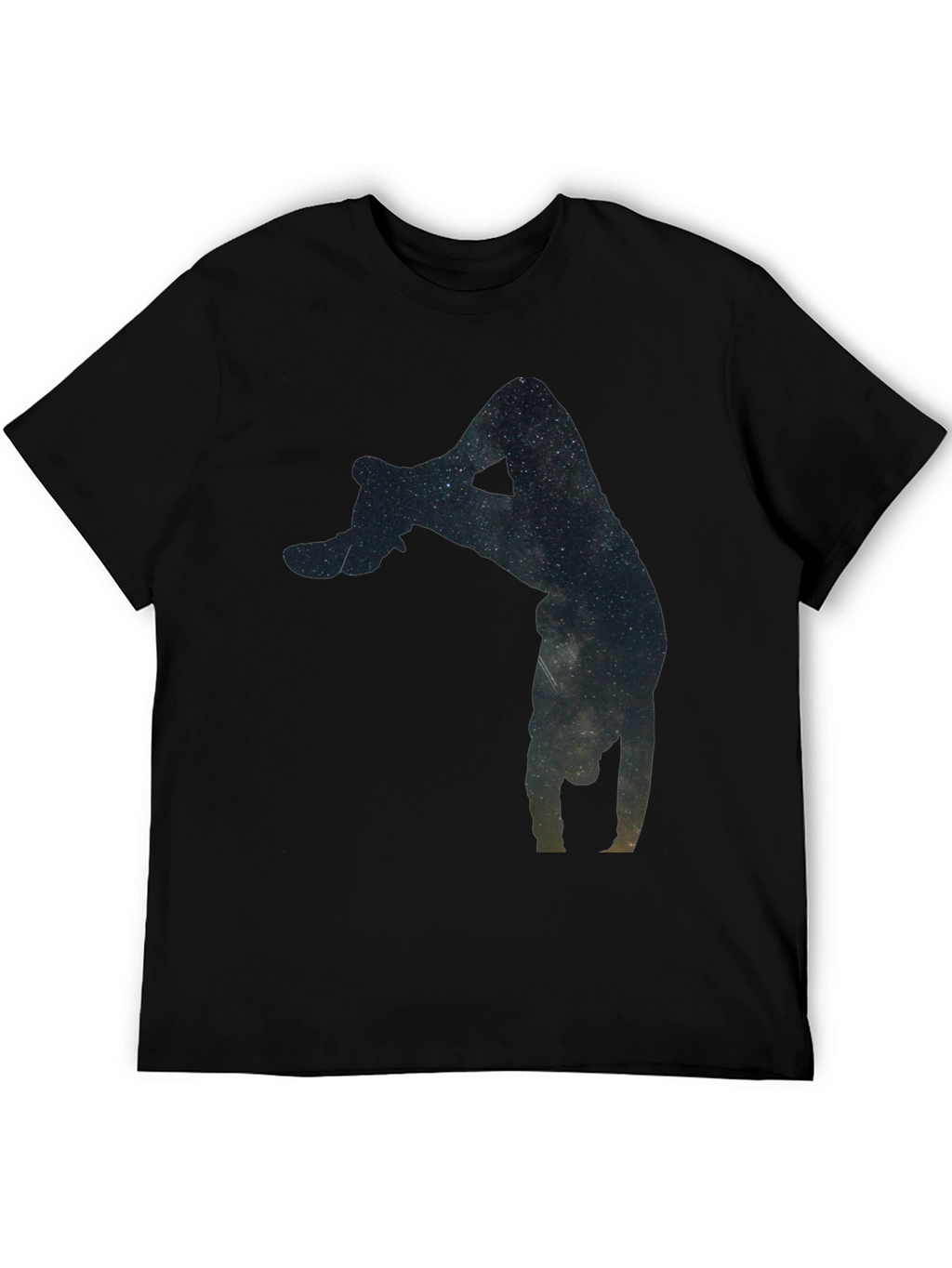 Galaxy Handstand Black T-Shirt