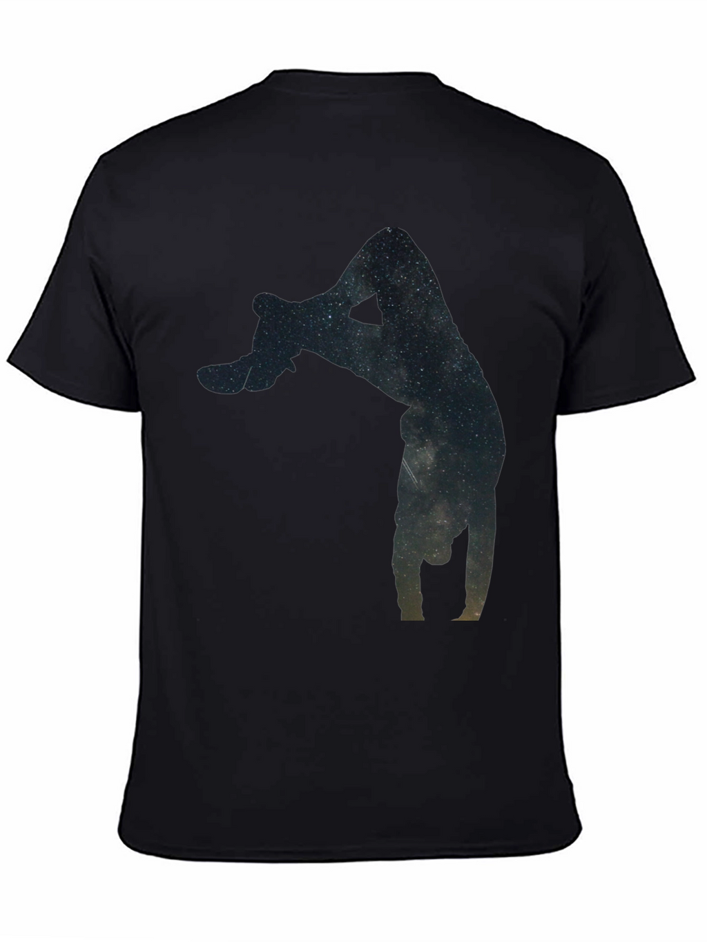 Galaxy Handstand Black T-Shirt