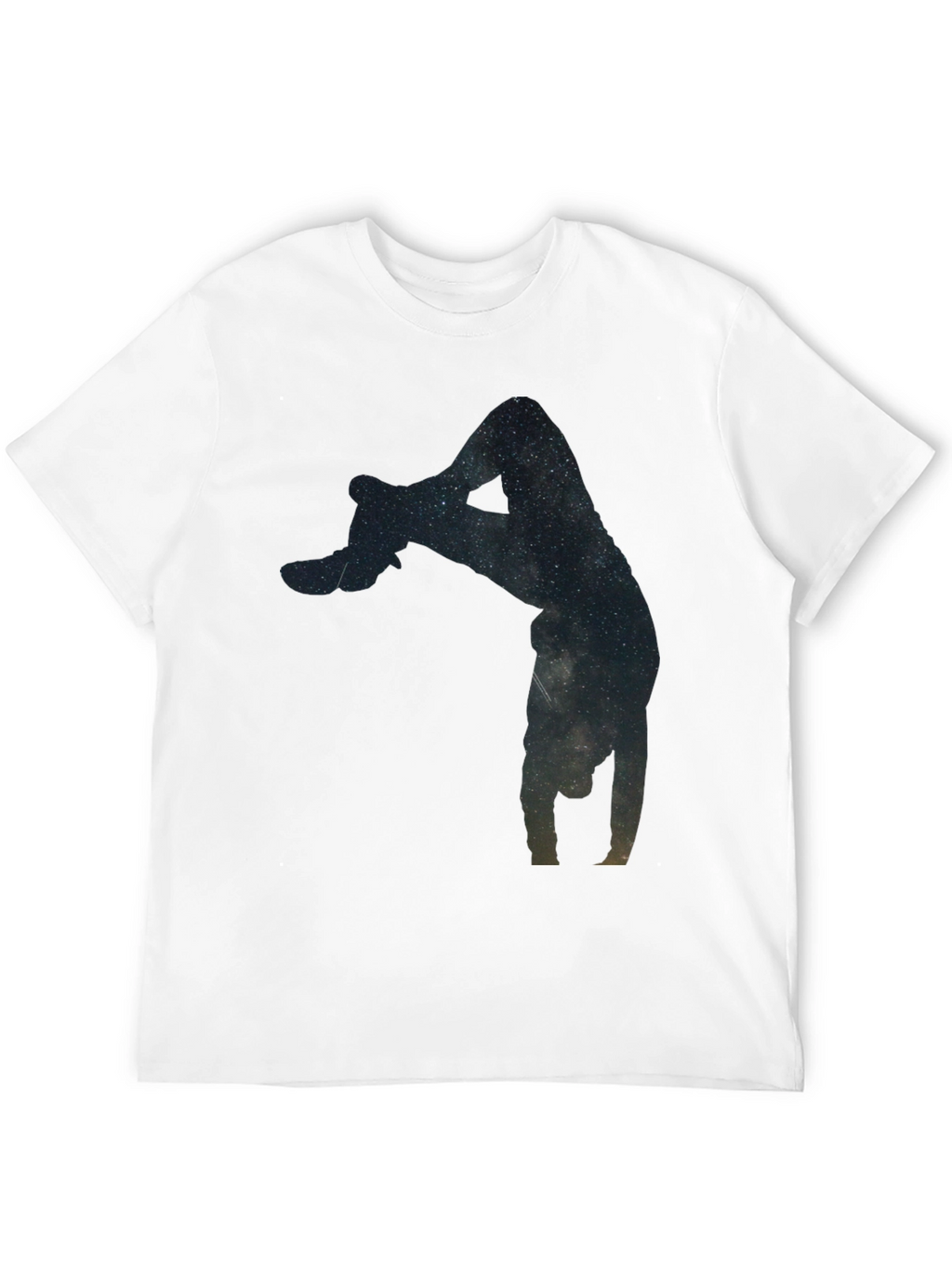 Galaxy Handstand Black T-Shirt