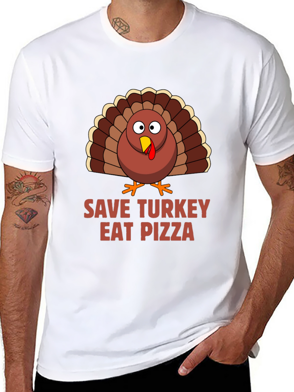 Save Turkey Eat Pizza T-Shirt