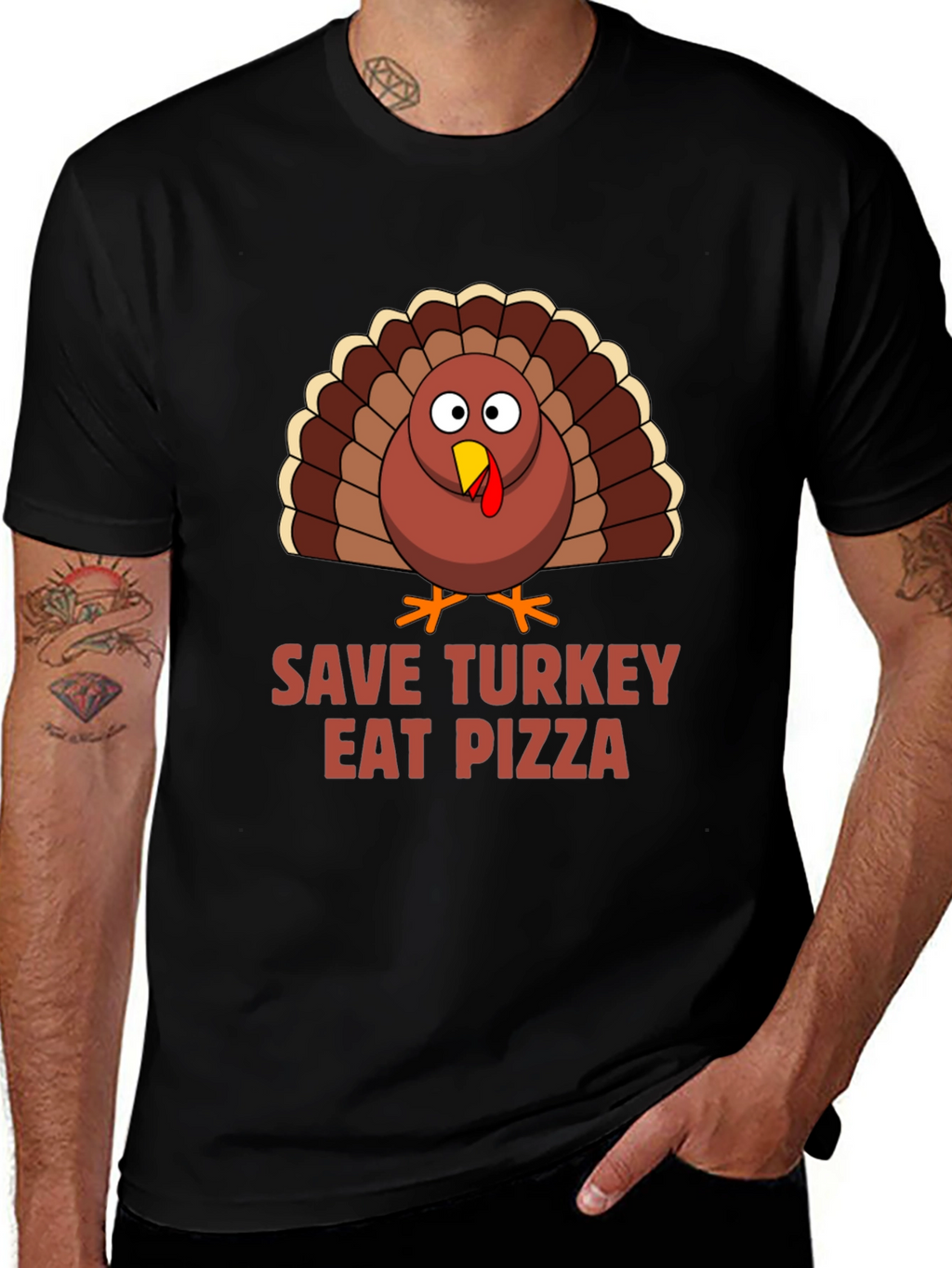 Save Turkey Eat Pizza T-Shirt