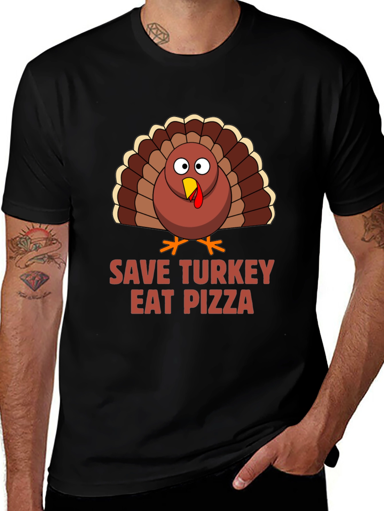 Save Turkey Eat Pizza T-Shirt