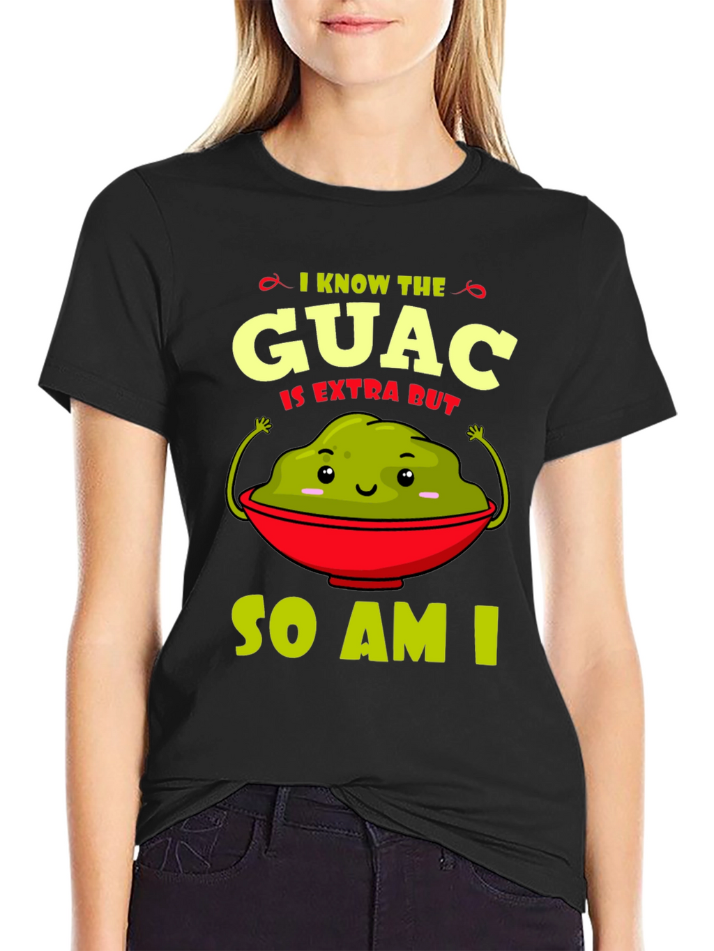Guac Is Extra Graphic Tee - Funny Avocado T-Shirt