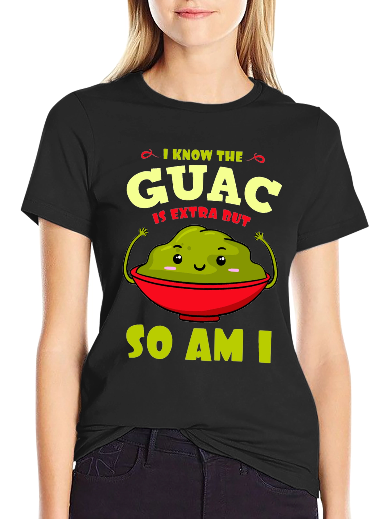 Guac Is Extra Graphic Tee - Funny Avocado T-Shirt