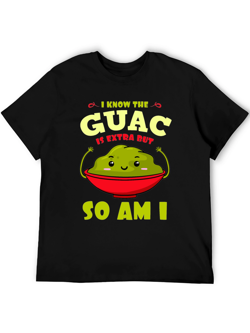 Guac Is Extra Graphic Tee - Funny Avocado T-Shirt