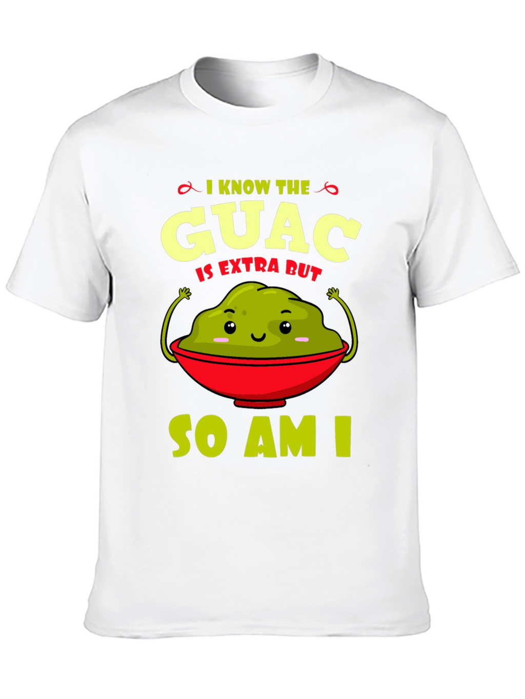Guac Is Extra Graphic Tee - Funny Avocado T-Shirt