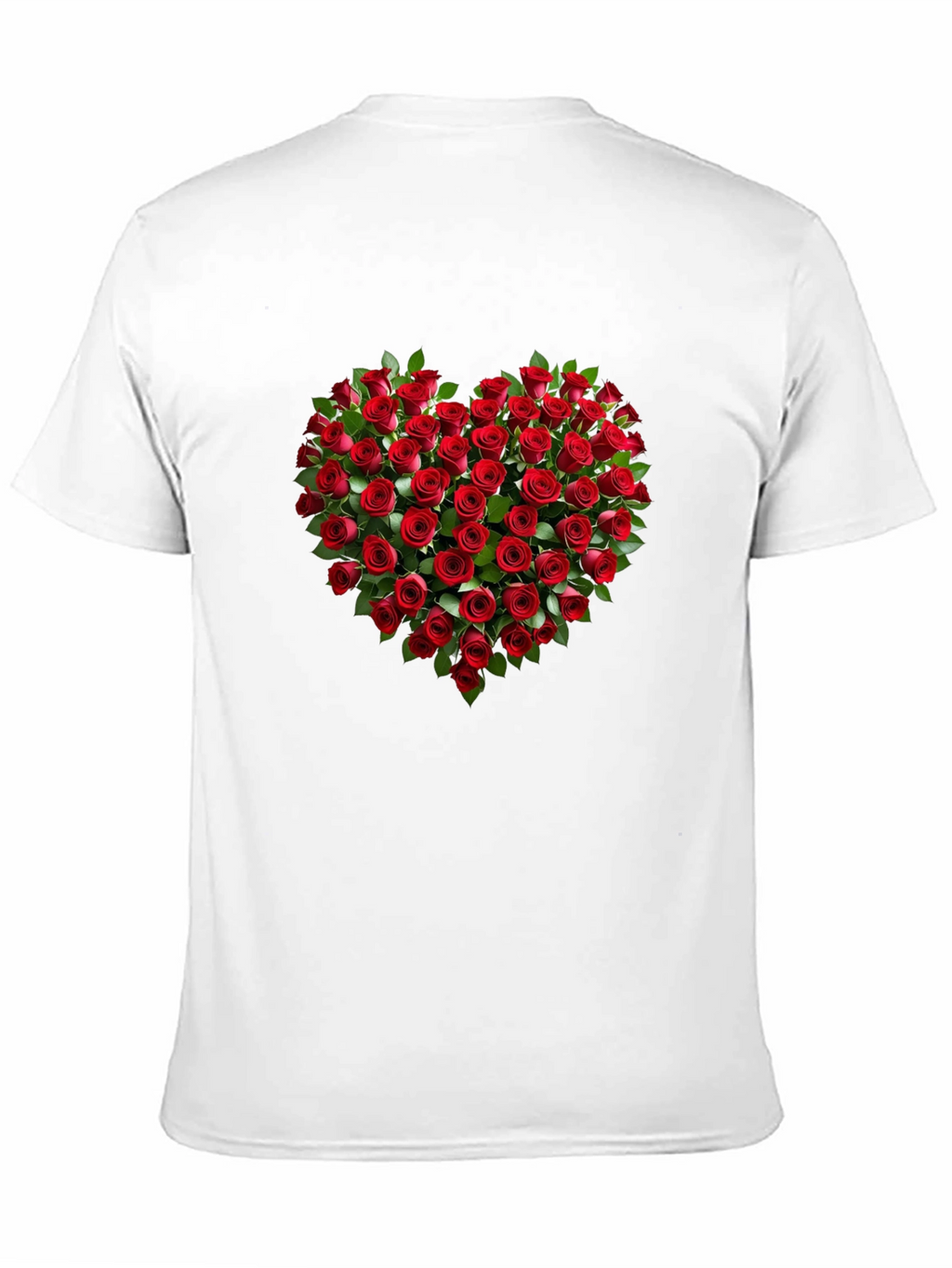 Romantic Rose Heart Graphic T-Shirt - Soft Cotton Tee