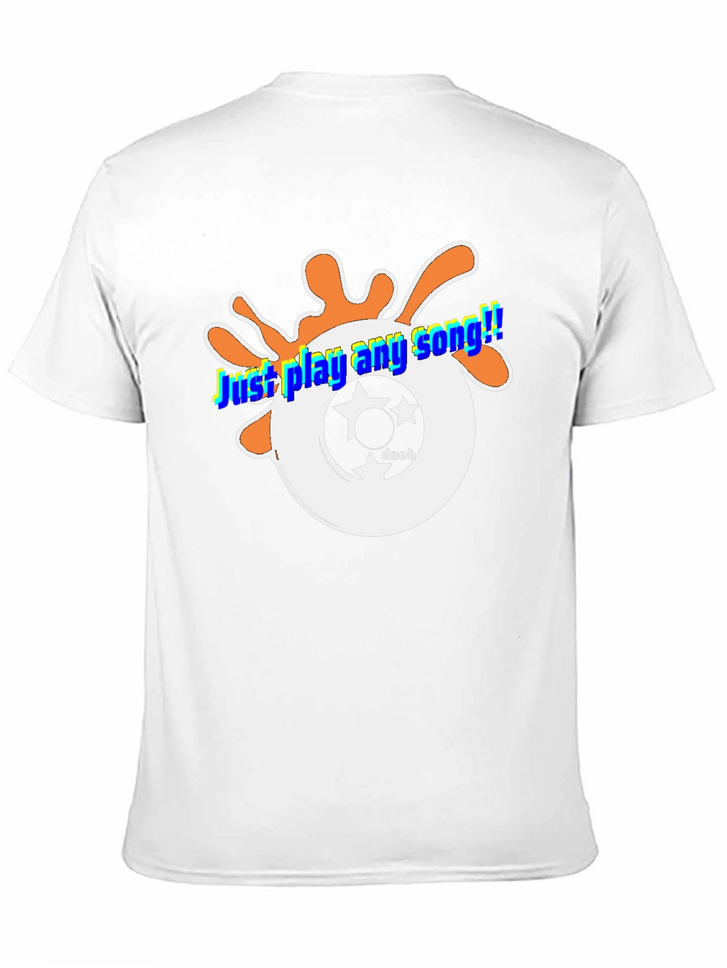Just Play Any Song Black Graphic Tee