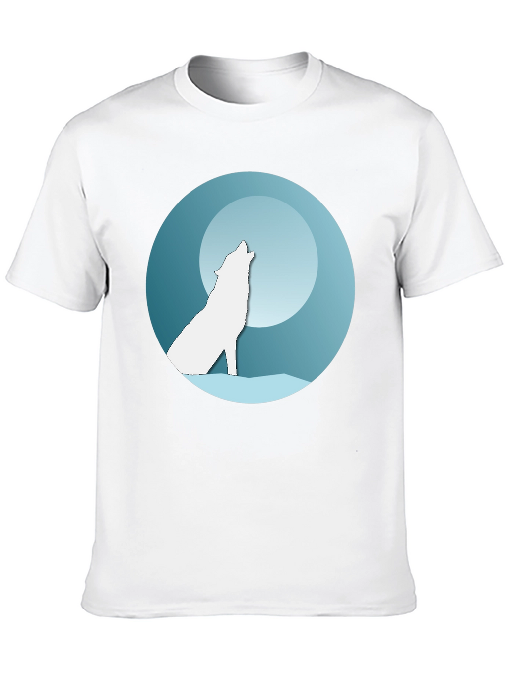Wolf Moon Graphic Tee - Black T-Shirt