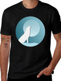 Wolf Moon Graphic Tee - Black T-Shirt
