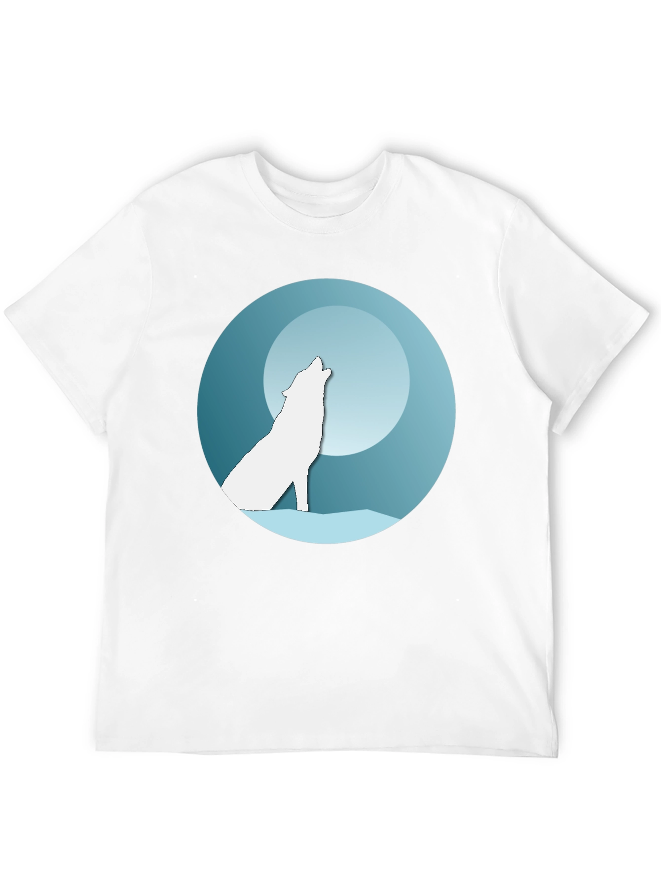 Wolf Moon Graphic Tee - Black T-Shirt