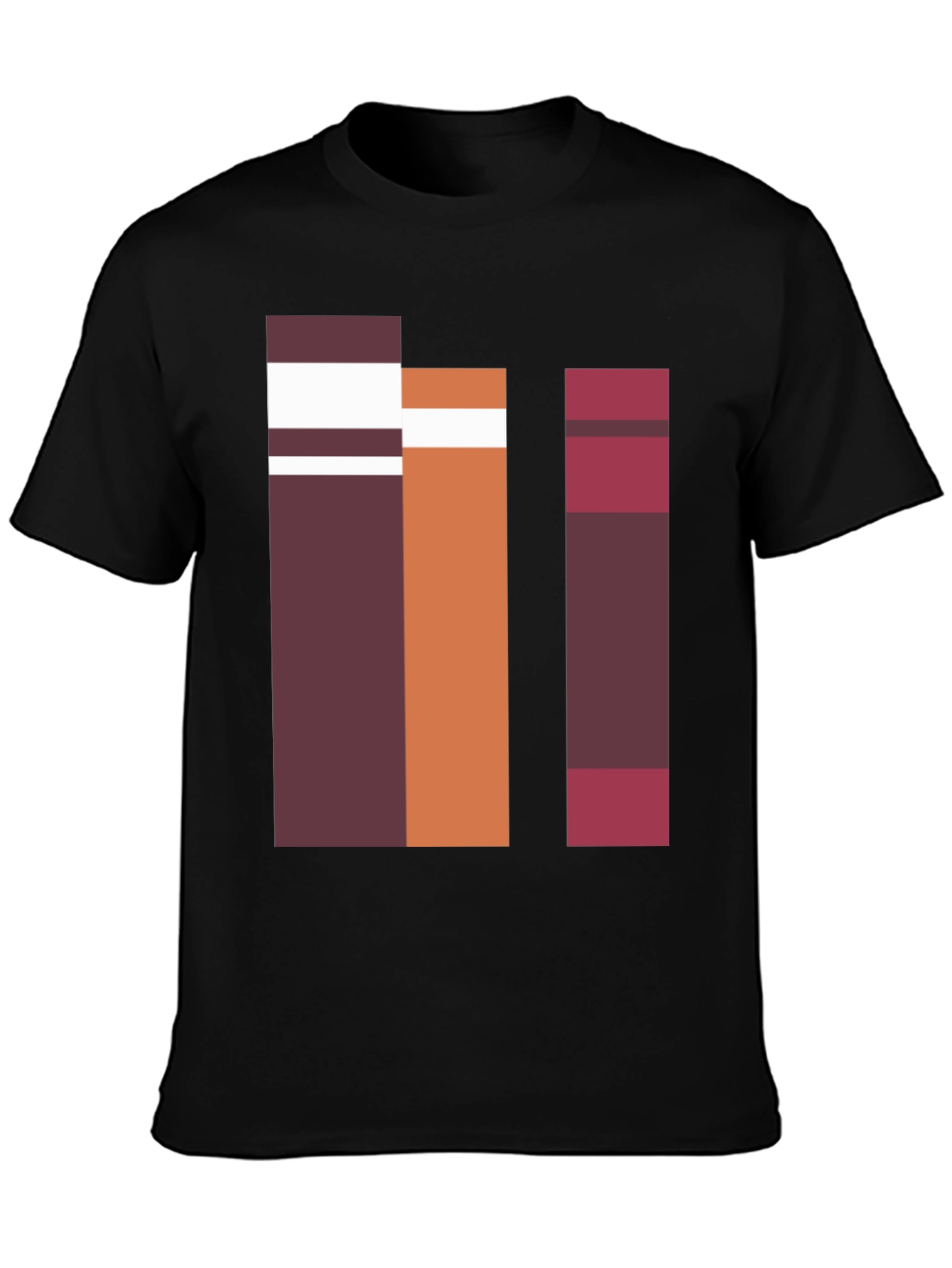 Abstract Block Graphic Tee - Casual Style