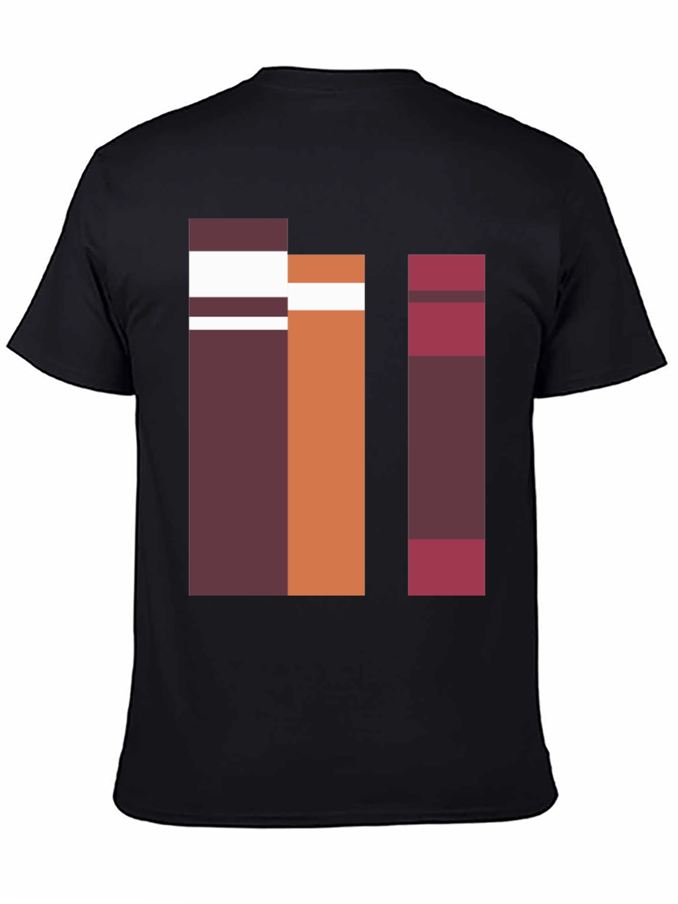 Abstract Block Graphic Tee - Casual Style