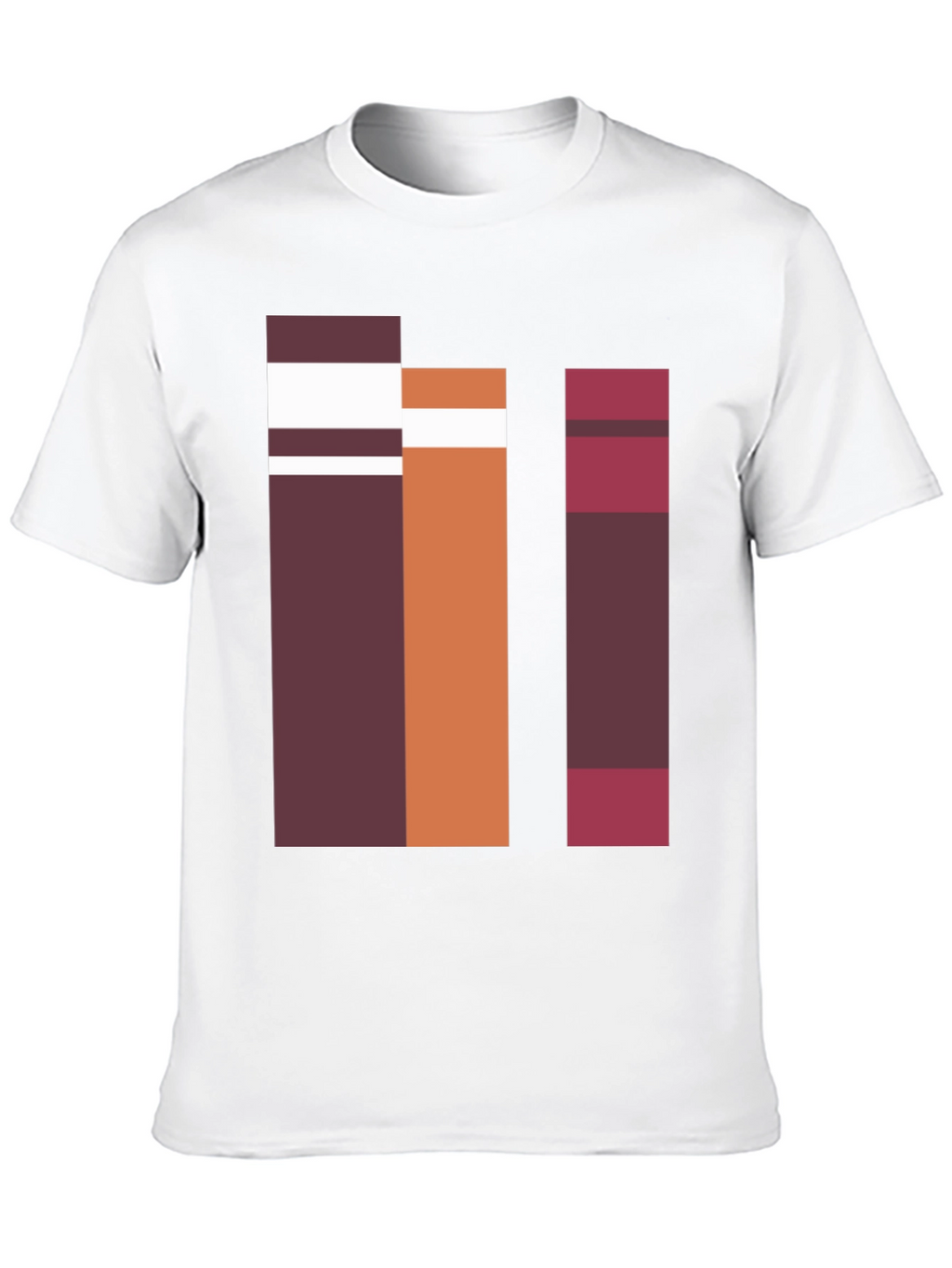Abstract Block Graphic Tee - Casual Style