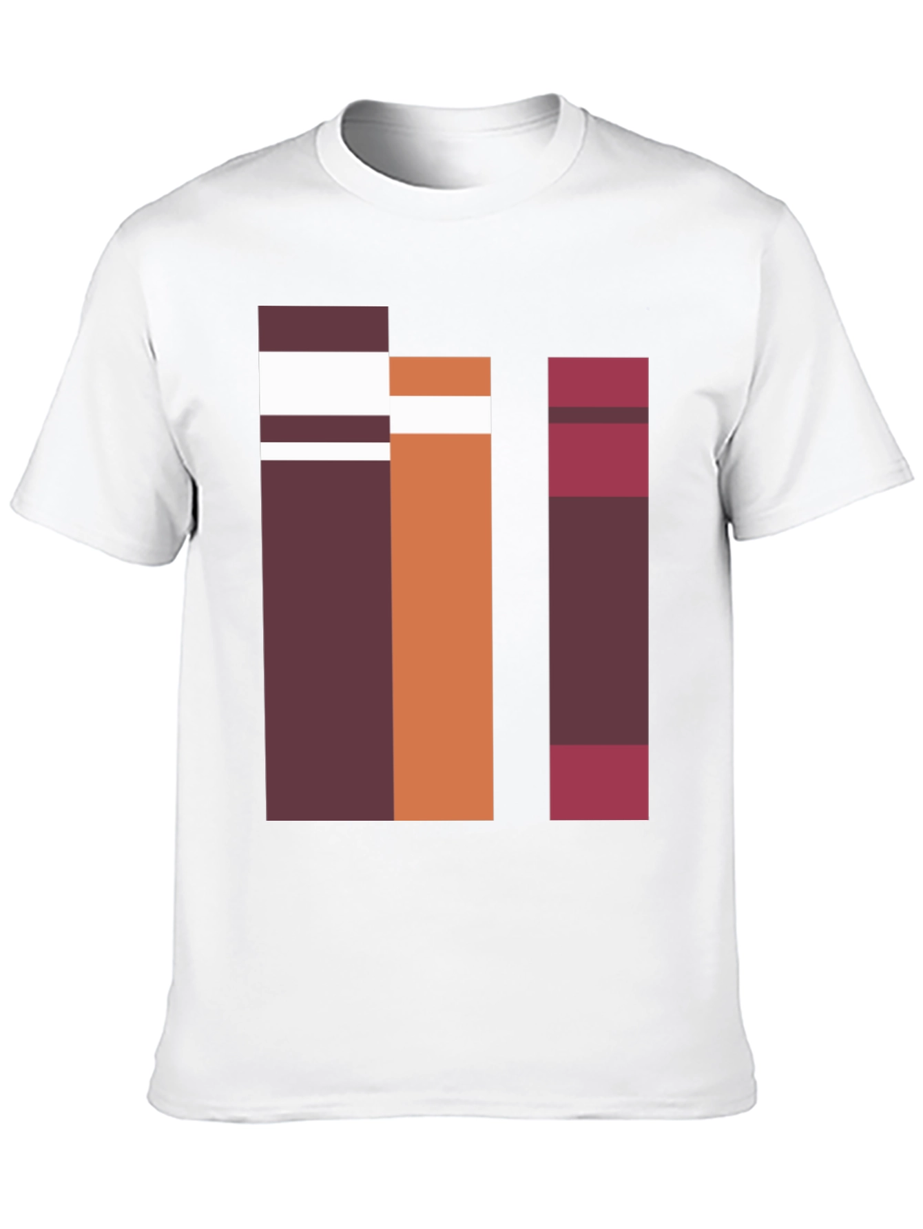 Abstract Block Graphic Tee - Casual Style