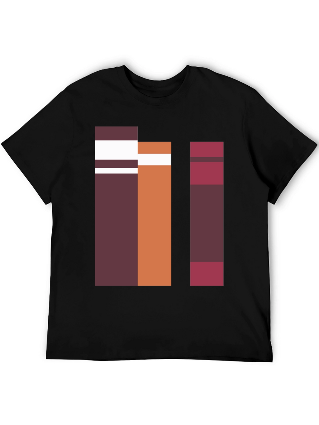 Abstract Block Graphic Tee - Casual Style
