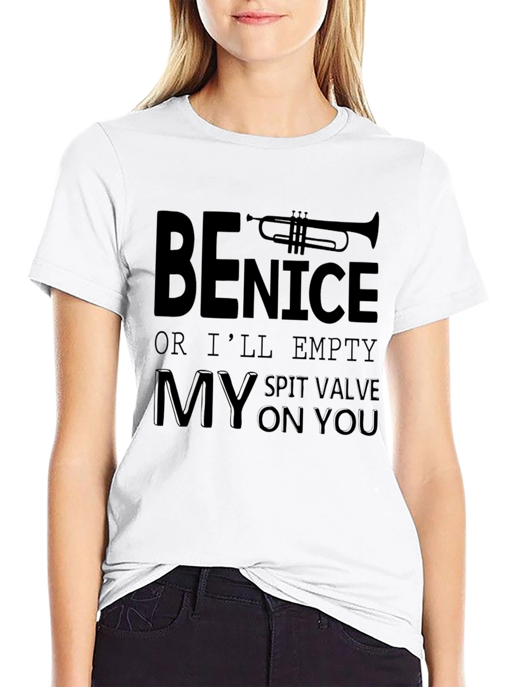 Be Nice Trumpet Graphic Tee