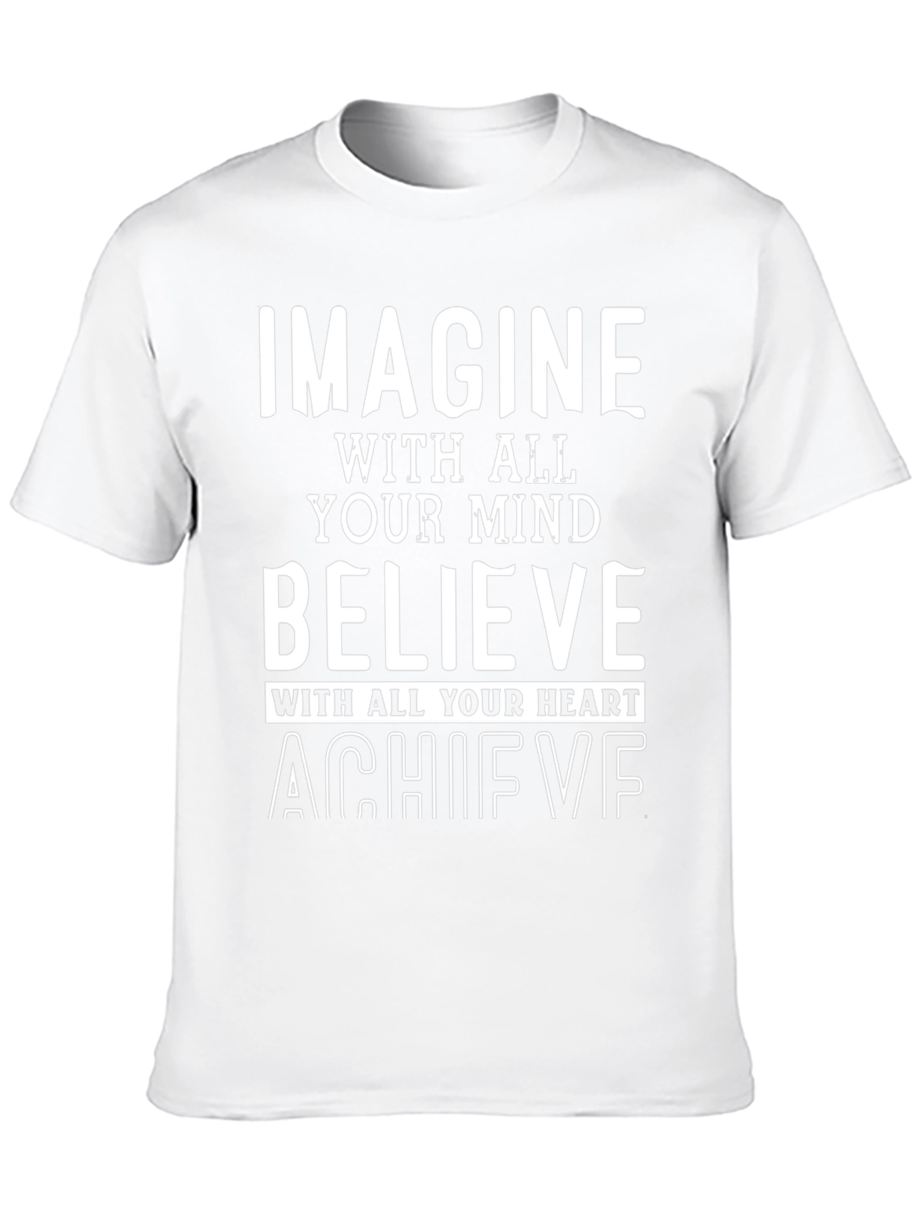 Inspire Achieve Believe Black Graphic Tee