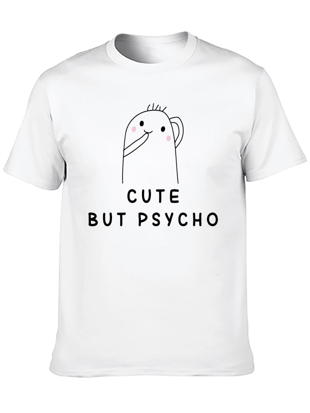 Cute But Psycho Graphic Tee - Mens Black T-Shirt