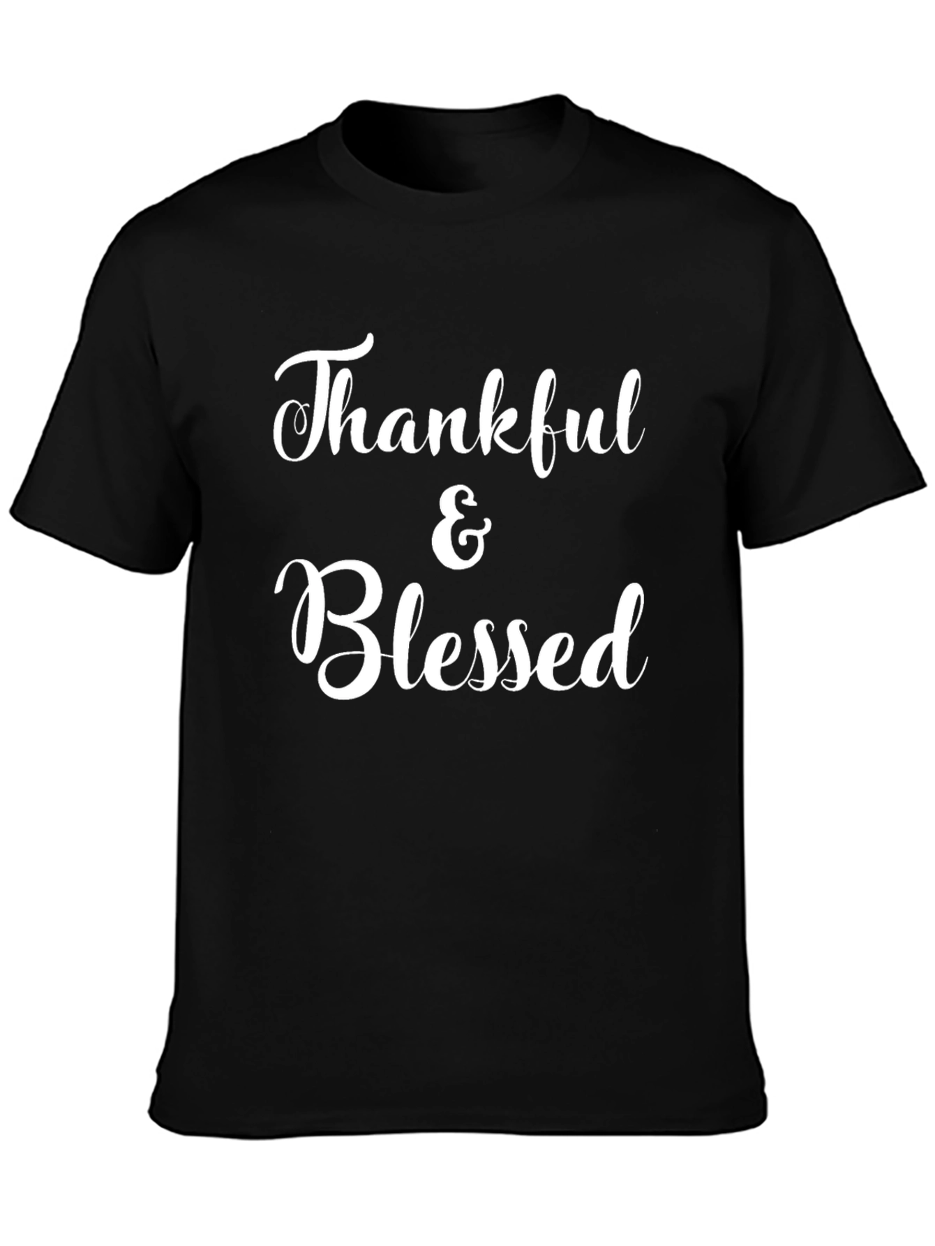 Thankful & Blessed Graphic T-Shirt