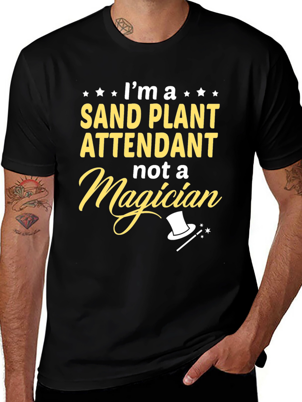 Sand Plant Attendant T-Shirt Funny Job Gift
